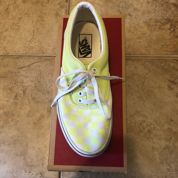 Era Lime Green Checkerboard Vans - Picture 2 of 4